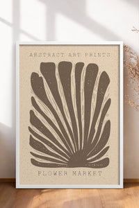 HOMEPACK Ahşap Çerçeveli Tablo Çerçeveli Poster Sanatsal Modern Duvar Dekoru FLOWER-03