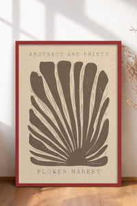 HOMEPACK Ahşap Çerçeveli Tablo Çerçeveli Poster Sanatsal Modern Duvar Dekoru FLOWER-03