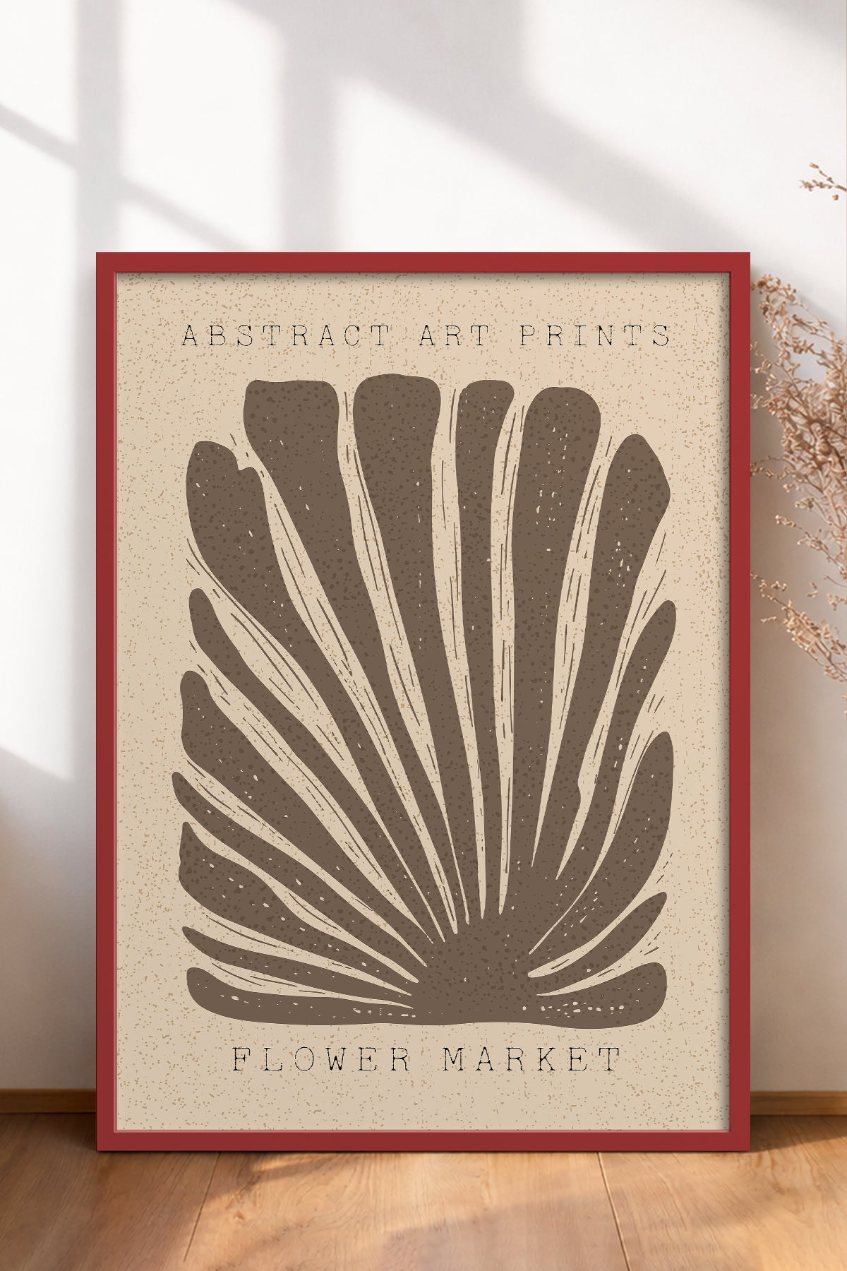 HOMEPACK Ahşap Çerçeveli Tablo Çerçeveli Poster Sanatsal Modern Duvar Dekoru FLOWER-03