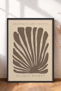 HOMEPACK Ahşap Çerçeveli Tablo Çerçeveli Poster Sanatsal Modern Duvar Dekoru FLOWER-03