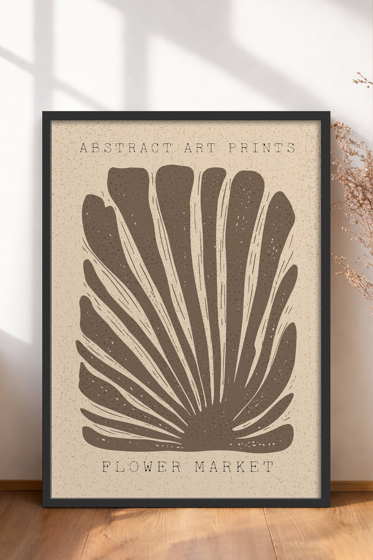 HOMEPACK Ahşap Çerçeveli Tablo Çerçeveli Poster Sanatsal Modern Duvar Dekoru FLOWER-03