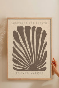 HOMEPACK Ahşap Çerçeveli Tablo Çerçeveli Poster Sanatsal Modern Duvar Dekoru FLOWER-03