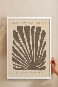 HOMEPACK Ahşap Çerçeveli Tablo Çerçeveli Poster Sanatsal Modern Duvar Dekoru FLOWER-03