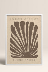 HOMEPACK Ahşap Çerçeveli Tablo Çerçeveli Poster Sanatsal Modern Duvar Dekoru FLOWER-03