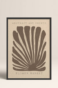 HOMEPACK Ahşap Çerçeveli Tablo Çerçeveli Poster Sanatsal Modern Duvar Dekoru FLOWER-03