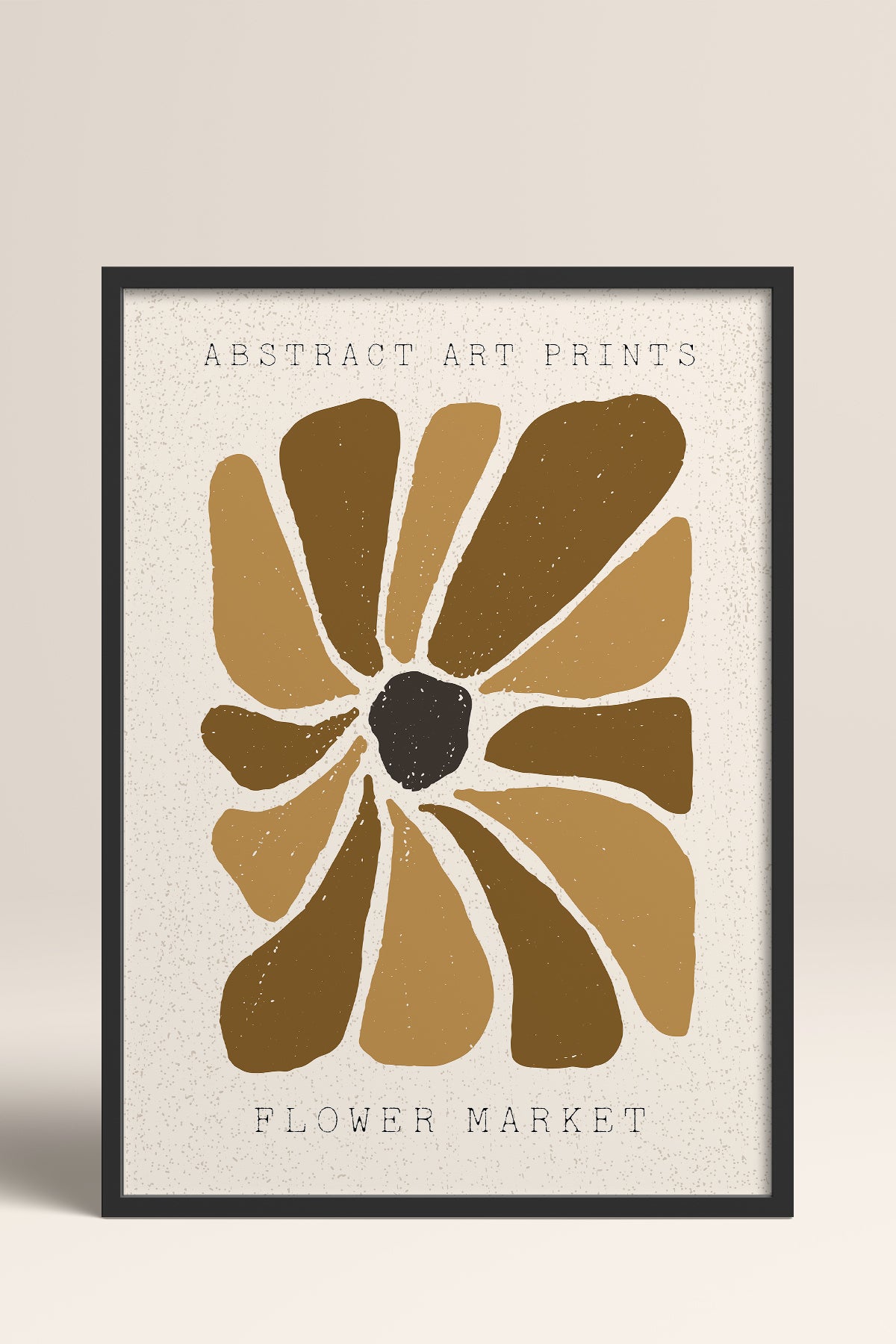 HOMEPACK Ahşap Çerçeveli Tablo Çerçeveli Poster Sanatsal Modern Duvar Dekoru FLOWER-036
