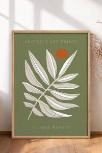 HOMEPACK Ahşap Çerçeveli Tablo Çerçeveli Poster Sanatsal Modern Duvar Dekoru FLOWER-04