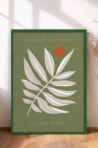 HOMEPACK Ahşap Çerçeveli Tablo Çerçeveli Poster Sanatsal Modern Duvar Dekoru FLOWER-04