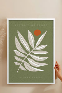 HOMEPACK Ahşap Çerçeveli Tablo Çerçeveli Poster Sanatsal Modern Duvar Dekoru FLOWER-04
