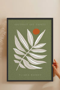 HOMEPACK Ahşap Çerçeveli Tablo Çerçeveli Poster Sanatsal Modern Duvar Dekoru FLOWER-04