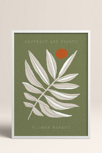 HOMEPACK Ahşap Çerçeveli Tablo Çerçeveli Poster Sanatsal Modern Duvar Dekoru FLOWER-04