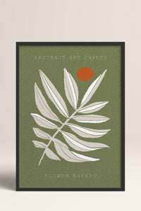 HOMEPACK Ahşap Çerçeveli Tablo Çerçeveli Poster Sanatsal Modern Duvar Dekoru FLOWER-04