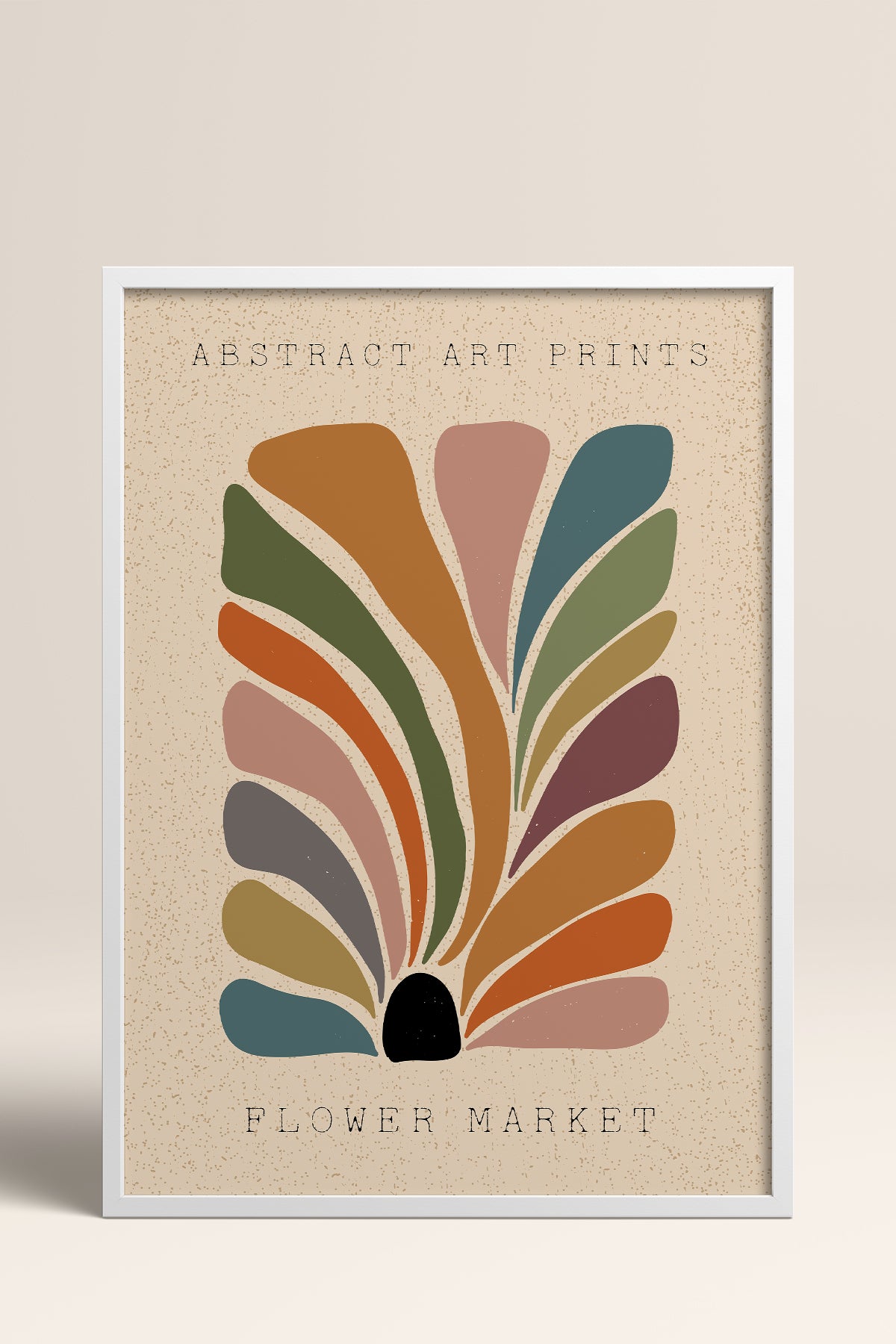 HOMEPACK Ahşap Çerçeveli Tablo Çerçeveli Poster Sanatsal Modern Duvar Dekoru FLOWER-05