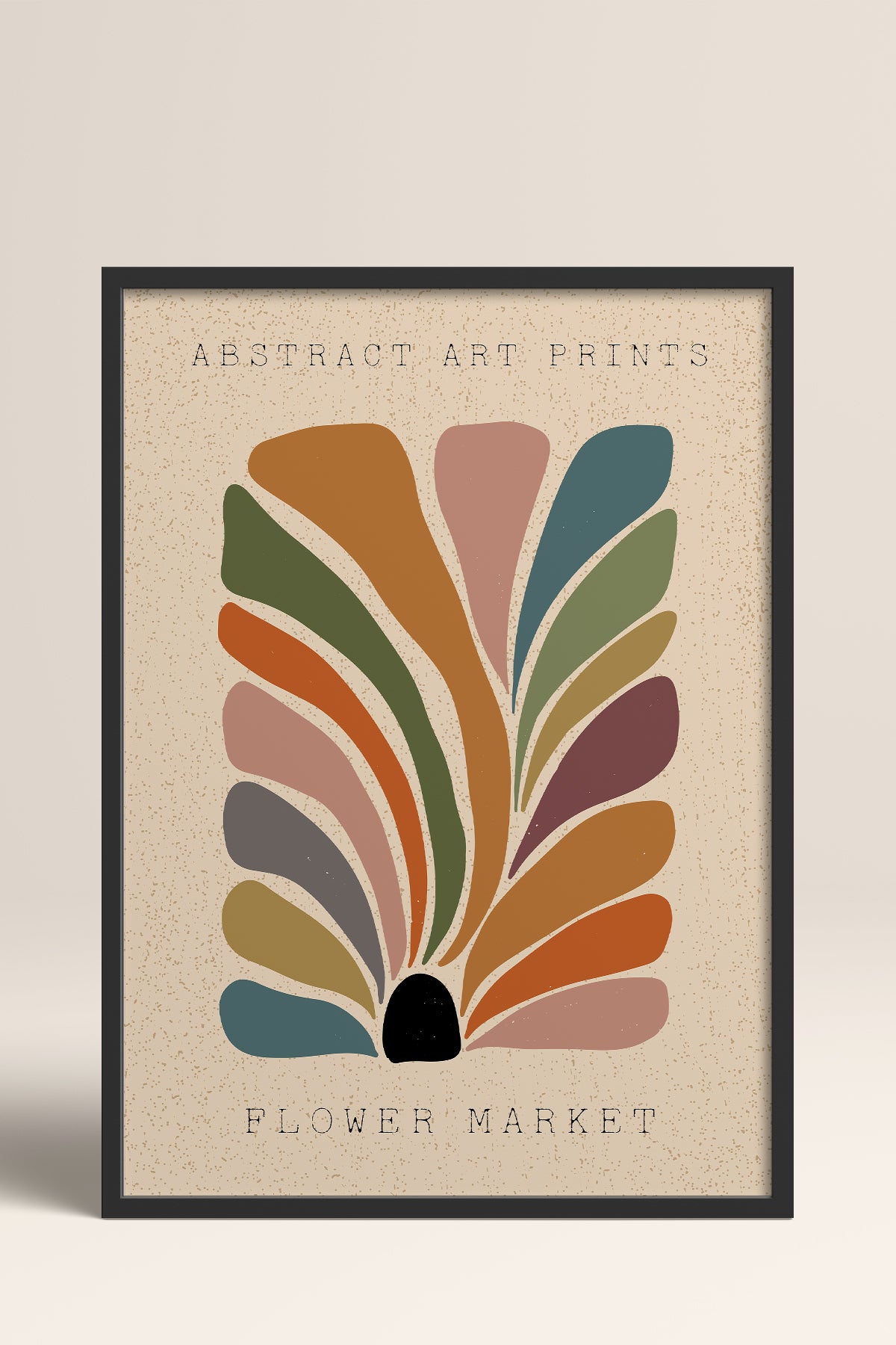 HOMEPACK Ahşap Çerçeveli Tablo Çerçeveli Poster Sanatsal Modern Duvar Dekoru FLOWER-05