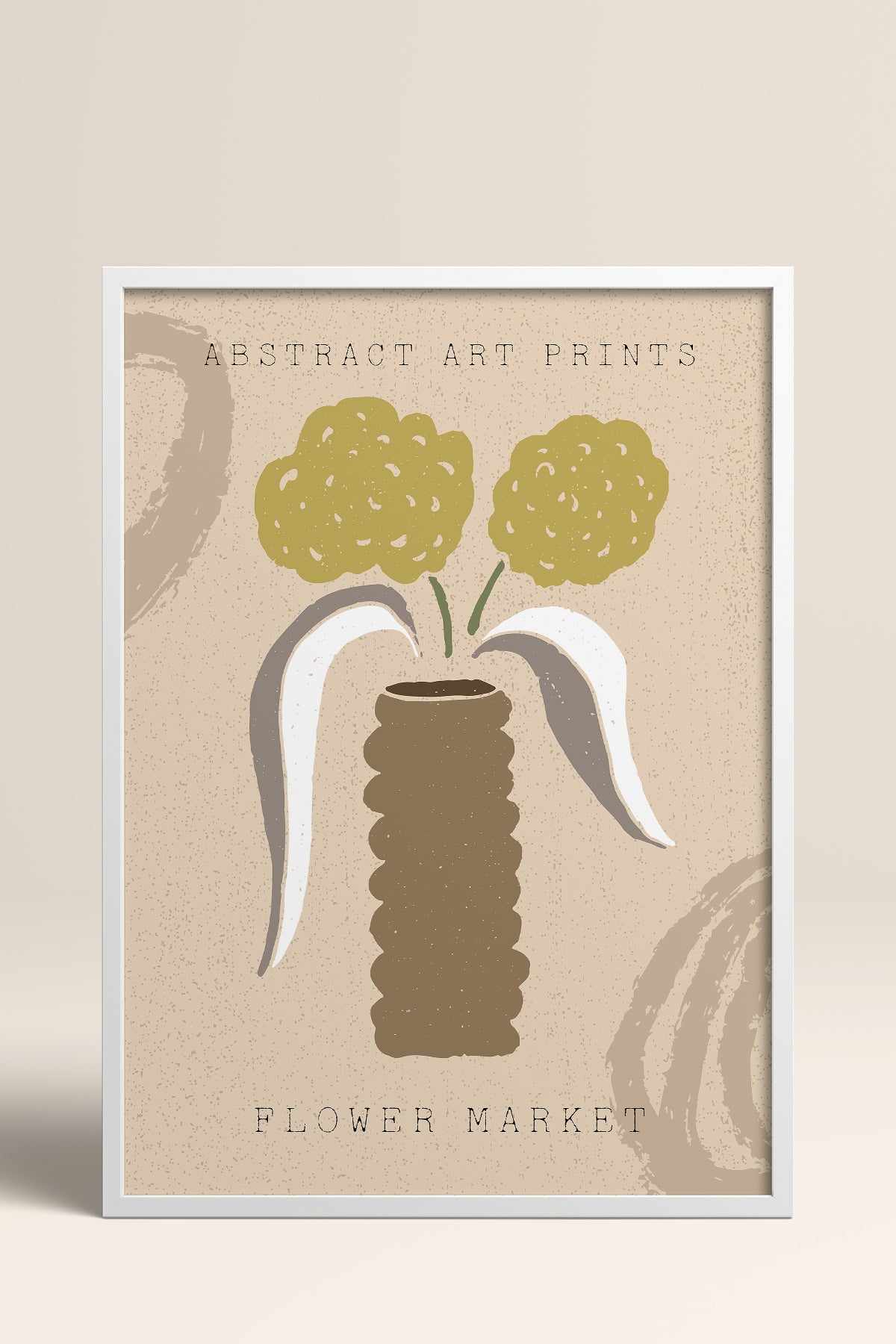 HOMEPACK Ahşap Çerçeveli Tablo Çerçeveli Poster Sanatsal Modern Duvar Dekoru FLOWER-52