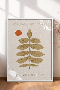 HOMEPACK Ahşap Çerçeveli Tablo Çerçeveli Poster Sanatsal Modern Duvar Dekoru FLOWER-07