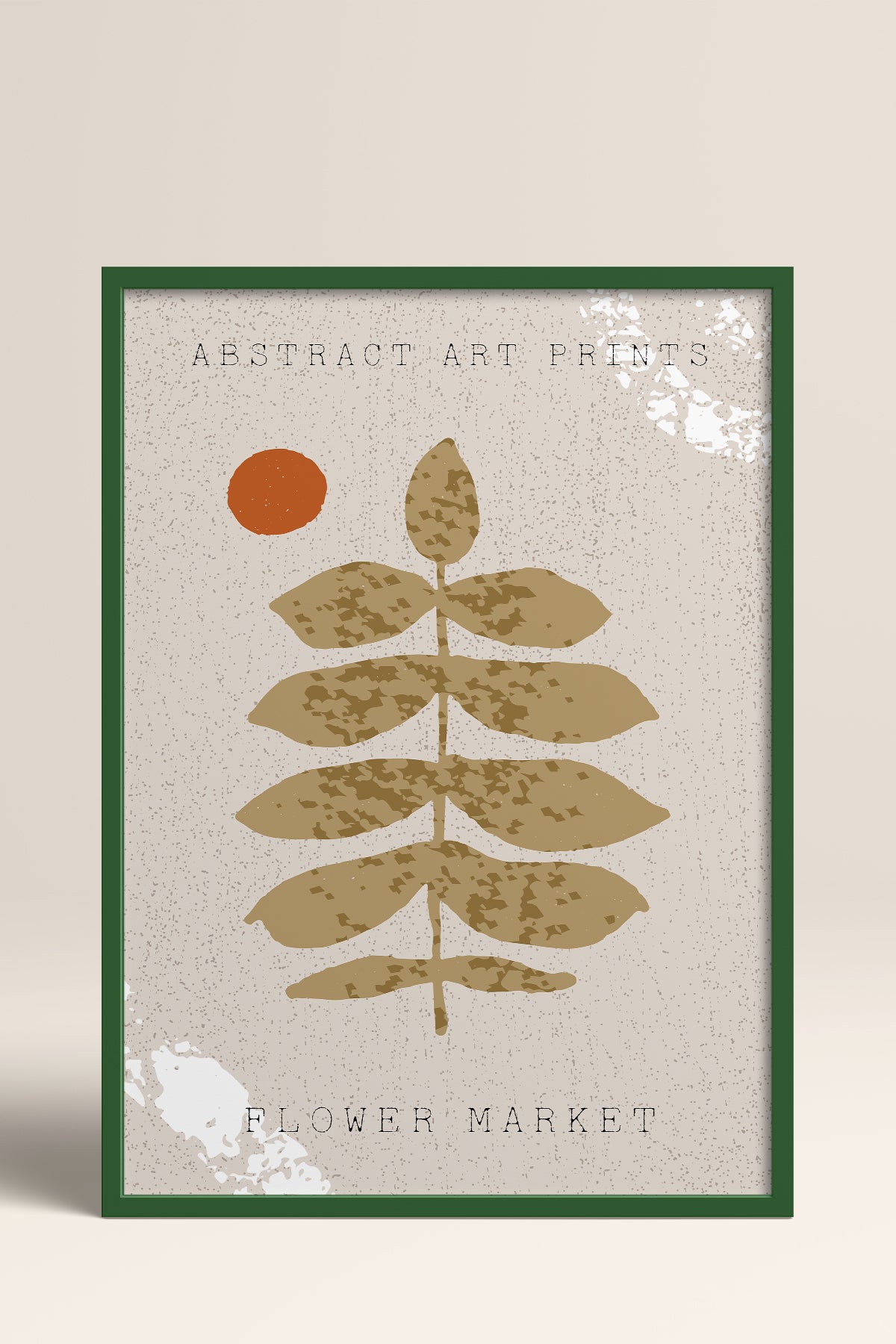 HOMEPACK Ahşap Çerçeveli Tablo Çerçeveli Poster Sanatsal Modern Duvar Dekoru FLOWER-07