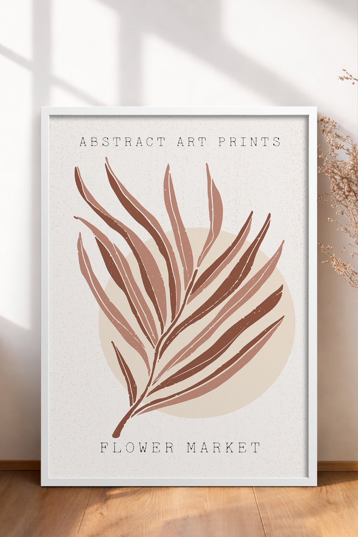 HOMEPACK Ahşap Çerçeveli Tablo Çerçeveli Poster Sanatsal Modern Duvar Dekoru FLOWER-08