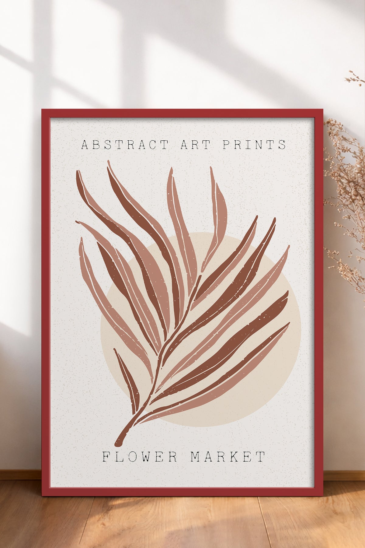 HOMEPACK Ahşap Çerçeveli Tablo Çerçeveli Poster Sanatsal Modern Duvar Dekoru FLOWER-08