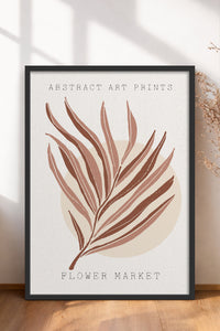 HOMEPACK Ahşap Çerçeveli Tablo Çerçeveli Poster Sanatsal Modern Duvar Dekoru FLOWER-08