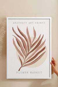 HOMEPACK Ahşap Çerçeveli Tablo Çerçeveli Poster Sanatsal Modern Duvar Dekoru FLOWER-08