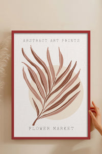 HOMEPACK Ahşap Çerçeveli Tablo Çerçeveli Poster Sanatsal Modern Duvar Dekoru FLOWER-08