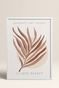 HOMEPACK Ahşap Çerçeveli Tablo Çerçeveli Poster Sanatsal Modern Duvar Dekoru FLOWER-08