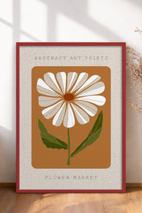 HOMEPACK Ahşap Çerçeveli Tablo Çerçeveli Poster Sanatsal Modern Duvar Dekoru FLOWER-09