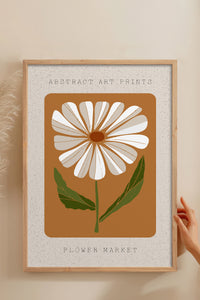 HOMEPACK Ahşap Çerçeveli Tablo Çerçeveli Poster Sanatsal Modern Duvar Dekoru FLOWER-09