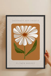 HOMEPACK Ahşap Çerçeveli Tablo Çerçeveli Poster Sanatsal Modern Duvar Dekoru FLOWER-09