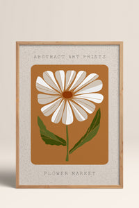 HOMEPACK Ahşap Çerçeveli Tablo Çerçeveli Poster Sanatsal Modern Duvar Dekoru FLOWER-09