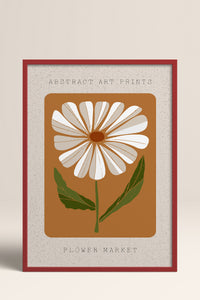 HOMEPACK Ahşap Çerçeveli Tablo Çerçeveli Poster Sanatsal Modern Duvar Dekoru FLOWER-09