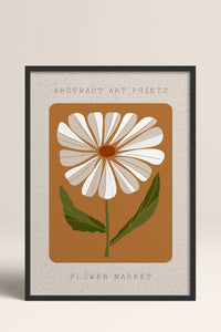 HOMEPACK Ahşap Çerçeveli Tablo Çerçeveli Poster Sanatsal Modern Duvar Dekoru FLOWER-09