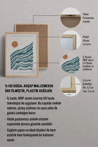 HOMEPACK Ahşap Çerçeveli Tablo Çerçeveli Poster Sanatsal Modern Duvar Dekoru FLOWER-10