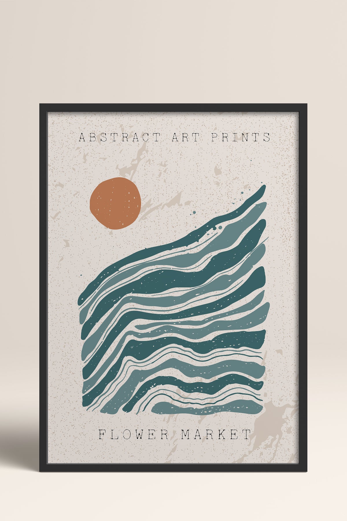 HOMEPACK Ahşap Çerçeveli Tablo Çerçeveli Poster Sanatsal Modern Duvar Dekoru FLOWER-10