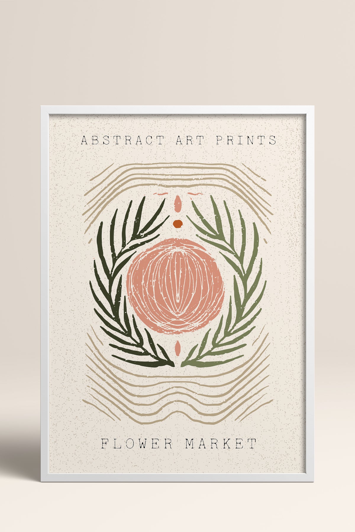 HOMEPACK Ahşap Çerçeveli Tablo Çerçeveli Poster Sanatsal Modern Duvar Dekoru FLOWER-100