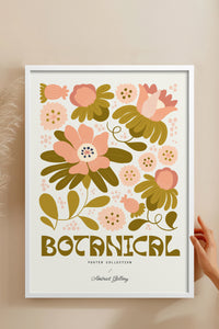 HOMEPACK Ahşap Çerçeveli Tablo Çerçeveli Poster Sanatsal Modern Duvar Dekoru FLOWER-103