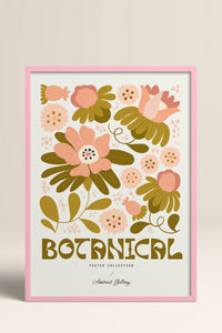HOMEPACK Ahşap Çerçeveli Tablo Çerçeveli Poster Sanatsal Modern Duvar Dekoru FLOWER-103