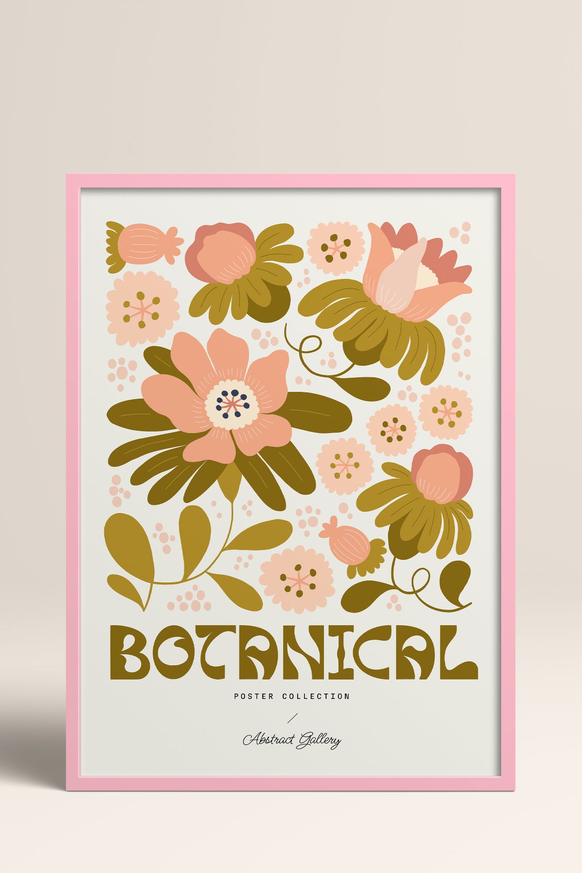 HOMEPACK Ahşap Çerçeveli Tablo Çerçeveli Poster Sanatsal Modern Duvar Dekoru FLOWER-103