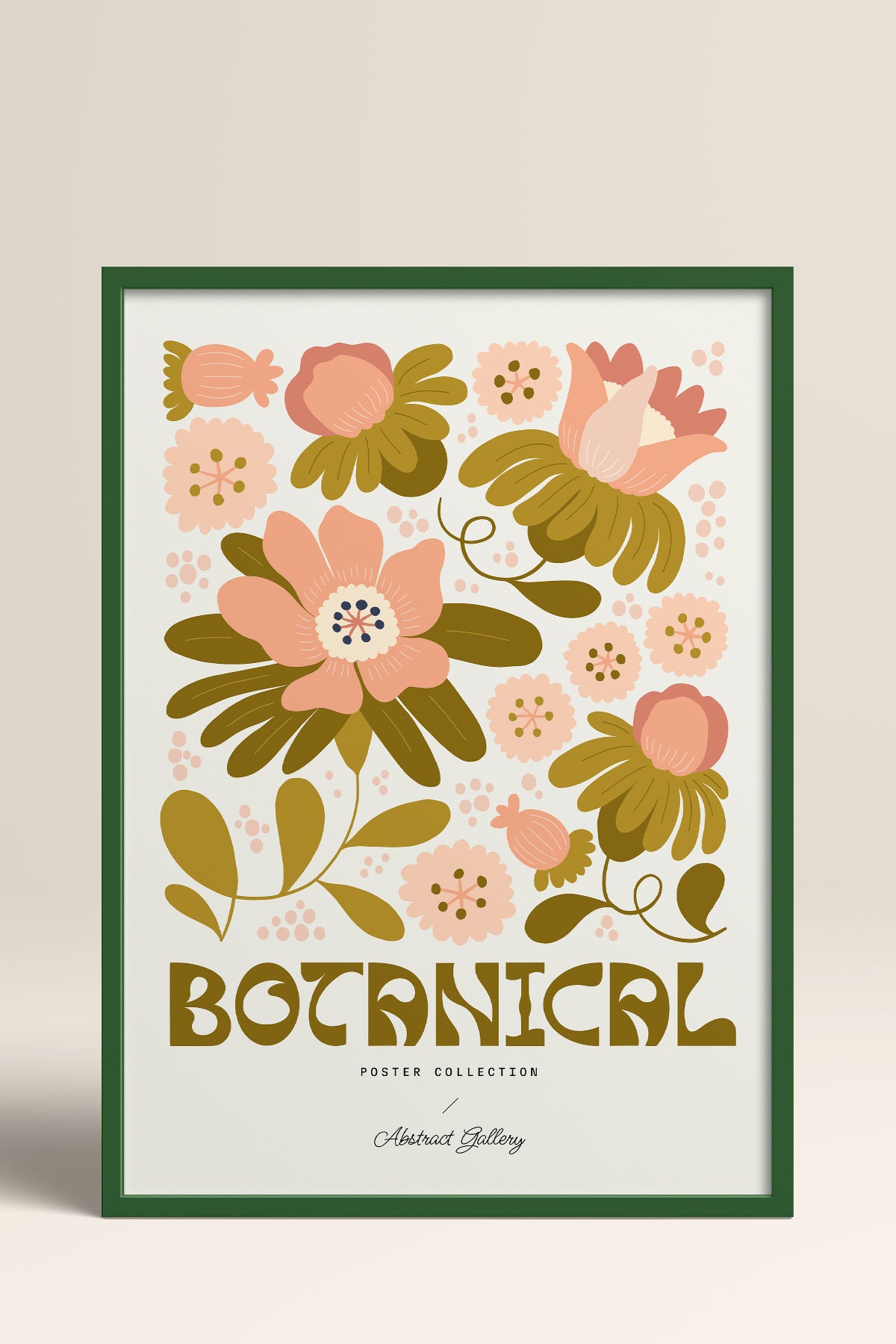 HOMEPACK Ahşap Çerçeveli Tablo Çerçeveli Poster Sanatsal Modern Duvar Dekoru FLOWER-103