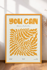 HOMEPACK Ahşap Çerçeveli Tablo Çerçeveli Poster Sanatsal Modern Duvar Dekoru FLOWER-105