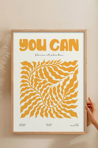 HOMEPACK Ahşap Çerçeveli Tablo Çerçeveli Poster Sanatsal Modern Duvar Dekoru FLOWER-105