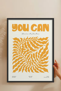 HOMEPACK Ahşap Çerçeveli Tablo Çerçeveli Poster Sanatsal Modern Duvar Dekoru FLOWER-105
