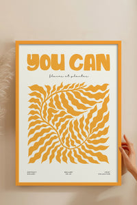 HOMEPACK Ahşap Çerçeveli Tablo Çerçeveli Poster Sanatsal Modern Duvar Dekoru FLOWER-105