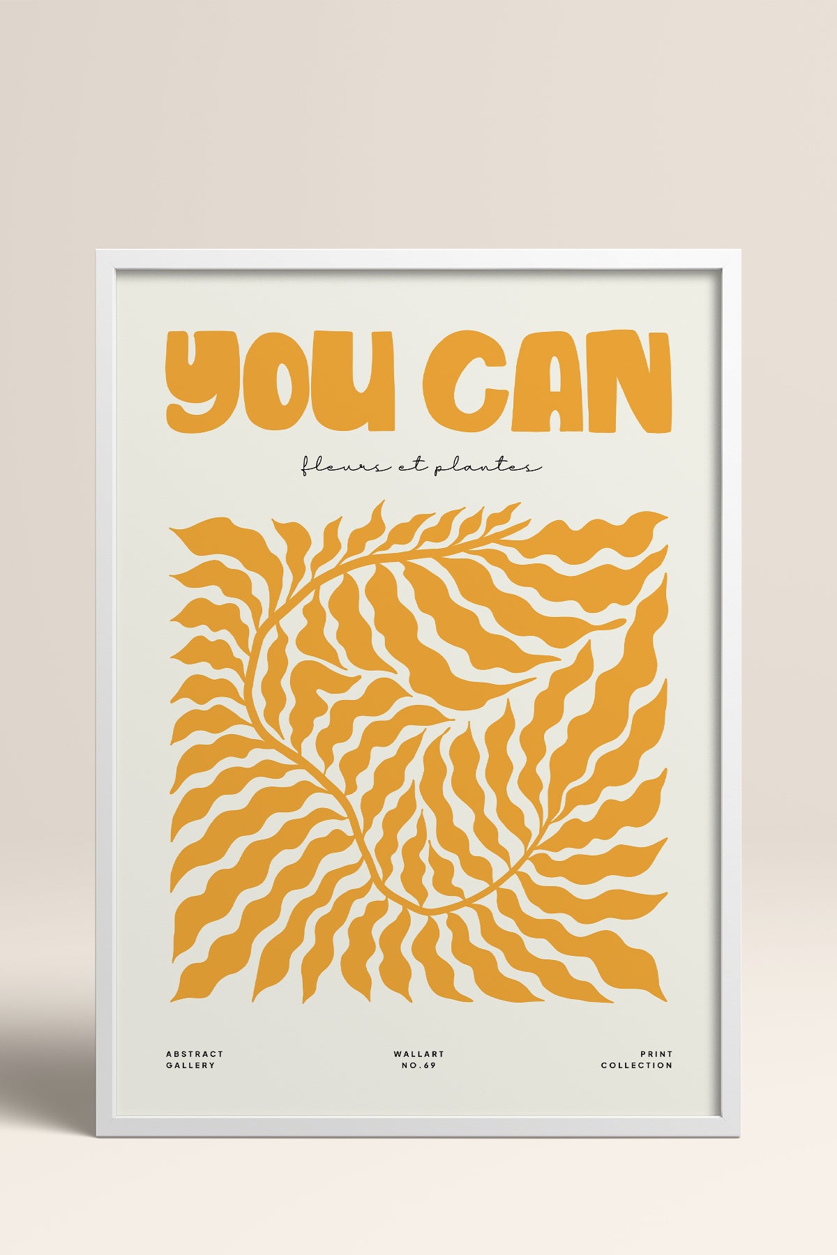 HOMEPACK Ahşap Çerçeveli Tablo Çerçeveli Poster Sanatsal Modern Duvar Dekoru FLOWER-105