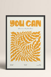 HOMEPACK Ahşap Çerçeveli Tablo Çerçeveli Poster Sanatsal Modern Duvar Dekoru FLOWER-105