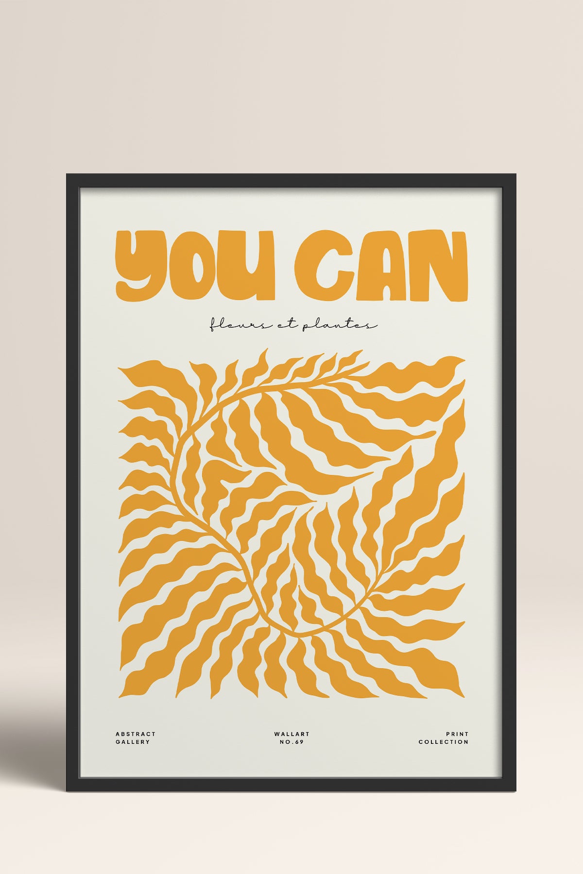 HOMEPACK Ahşap Çerçeveli Tablo Çerçeveli Poster Sanatsal Modern Duvar Dekoru FLOWER-105