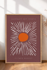 HOMEPACK Ahşap Çerçeveli Tablo Çerçeveli Poster Sanatsal Modern Duvar Dekoru FLOWER-11
