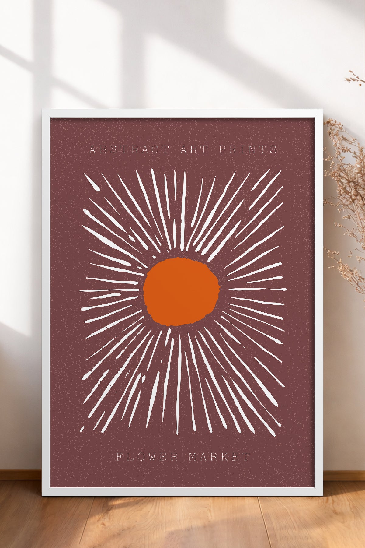 HOMEPACK Ahşap Çerçeveli Tablo Çerçeveli Poster Sanatsal Modern Duvar Dekoru FLOWER-11