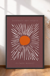 HOMEPACK Ahşap Çerçeveli Tablo Çerçeveli Poster Sanatsal Modern Duvar Dekoru FLOWER-11